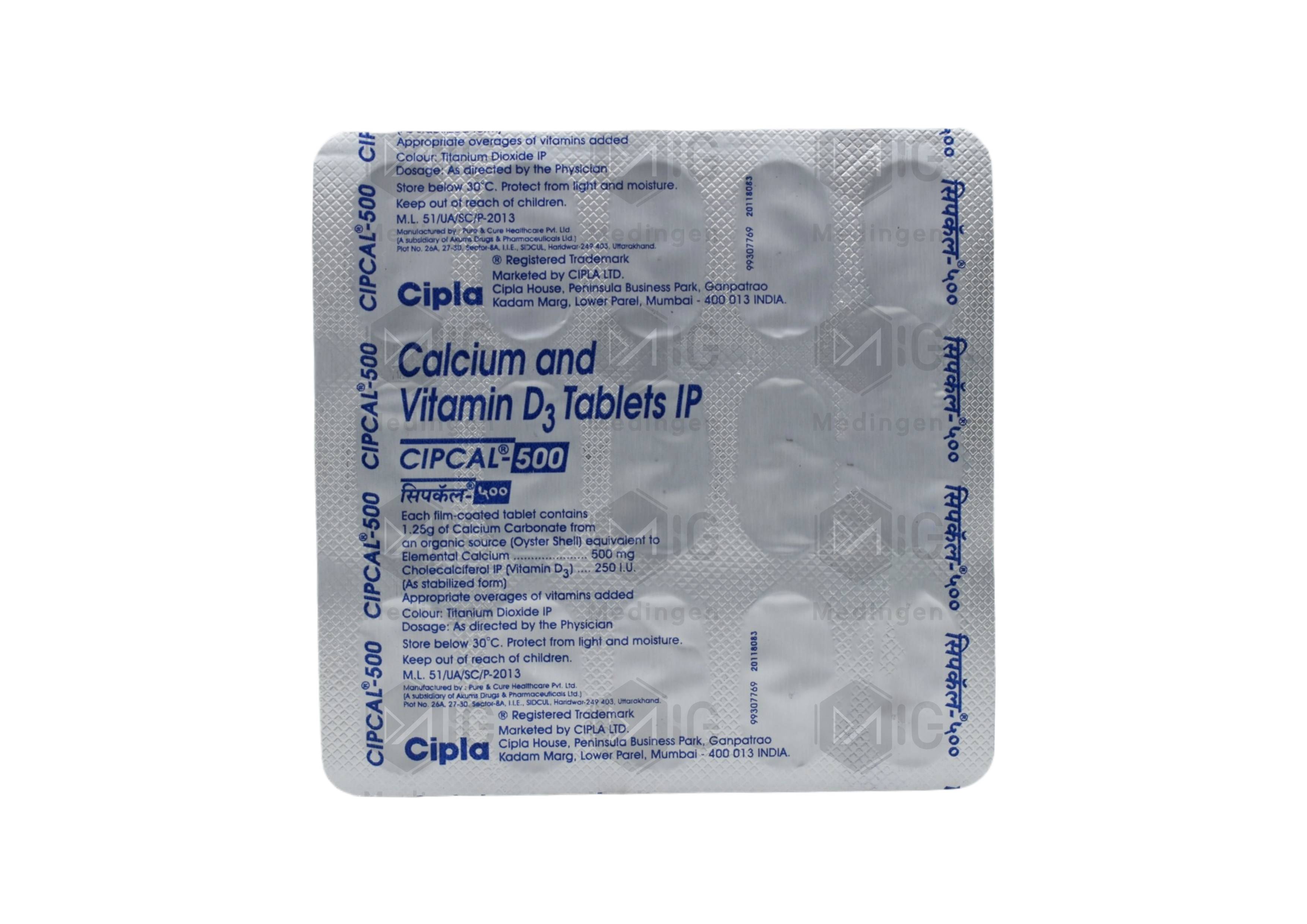 CIPCAL 500MG